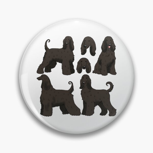 Item preview, Black Afghan hound pattern  designed and sold by Yaragold.