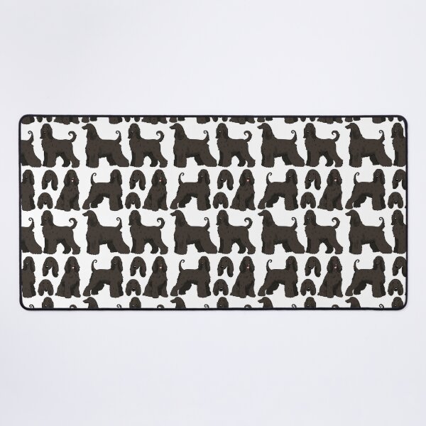Item preview, Black Afghan hound pattern designed and sold by Yaragold.
