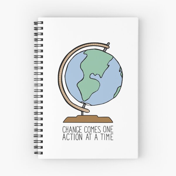 Item preview, Change Comes One Action at a Time Globe designed and sold by Rebekah Peluszak.