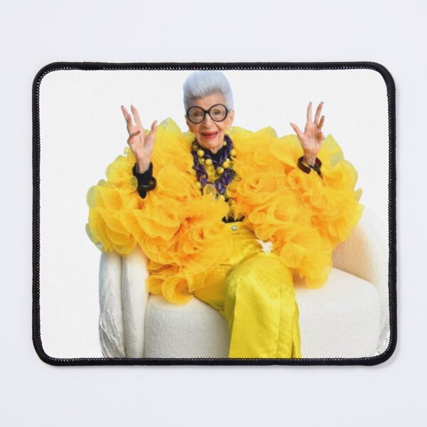 Item preview, Iris Apfel Fashion Yellow designed and sold by kerabat.