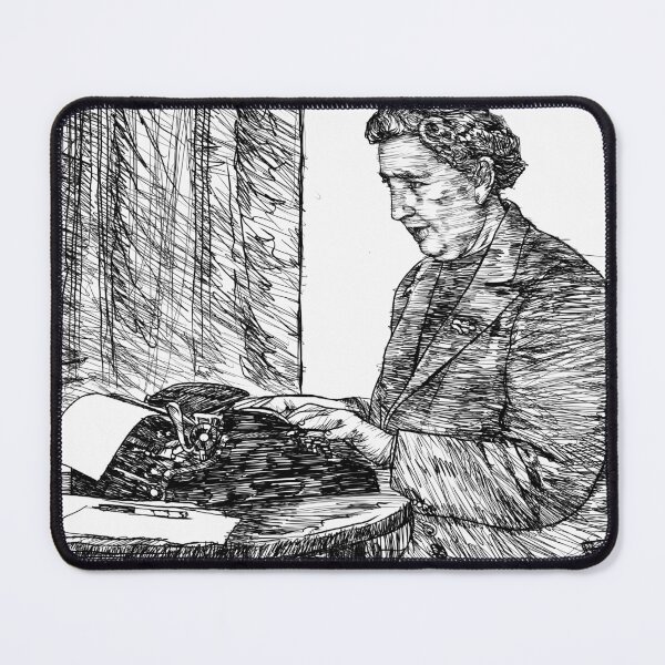 Item preview, AGATHA CHRISTIE ink portrait designed and sold by lautir.