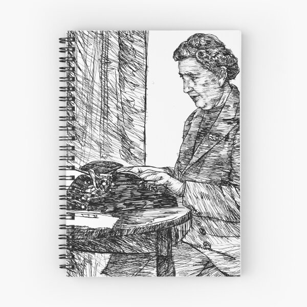 Item preview, AGATHA CHRISTIE ink portrait designed and sold by lautir.