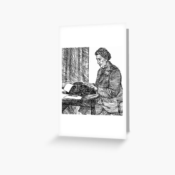 Item preview, AGATHA CHRISTIE ink portrait designed and sold by lautir.
