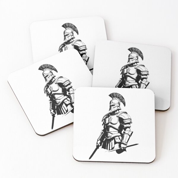 Item preview, Black and White Gladiator Spartan designed and sold by Charcoalart.