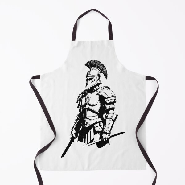 Item preview, Black and White Gladiator Spartan designed and sold by Charcoalart.