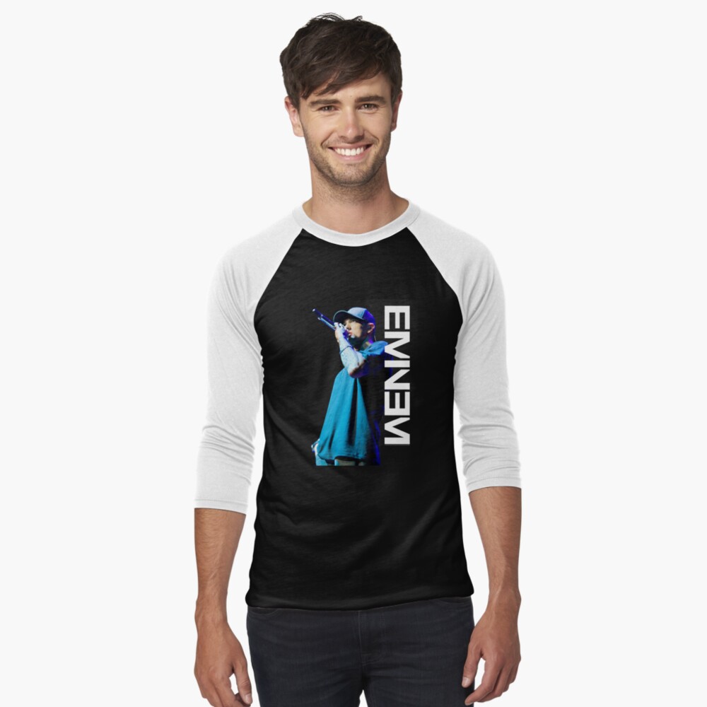 T-Shirt Femme Eminem Mic Pose - Licence Officielle - 100% Coton - Taille L