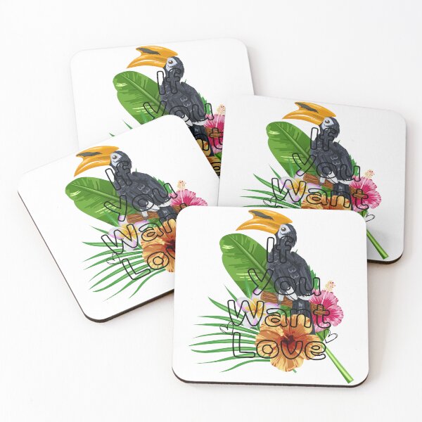 Item preview, Hornbill T-shirts, wildlife pattern T-shirts, cute pattern T-shirts, nature pattern T-shirts designed and sold by MissCirce1993.