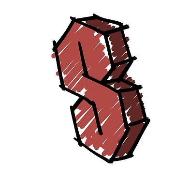 Artwork thumbnail, Cool S Drawing by Childish by Design