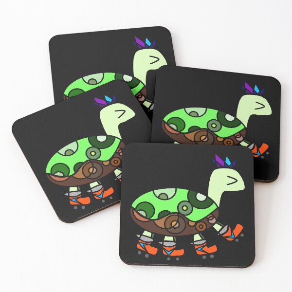 Aperçu de l'œuvre Tortue sur patins créée et vendue par Quantify.