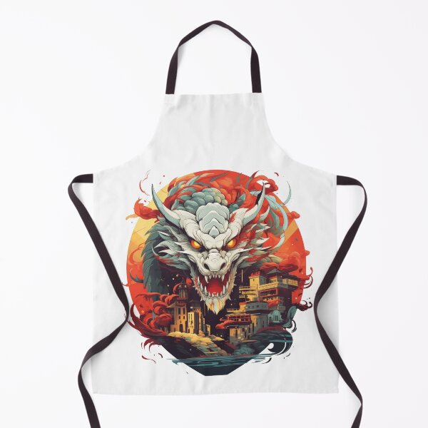 Item preview, Chinese Dragon and Town design designed and sold by slemfiskz.