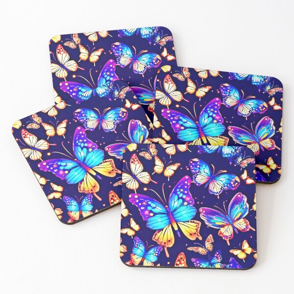 Item preview, Colorful Butterfly Scene designed and sold by Health And Fitness Posts e-Store.