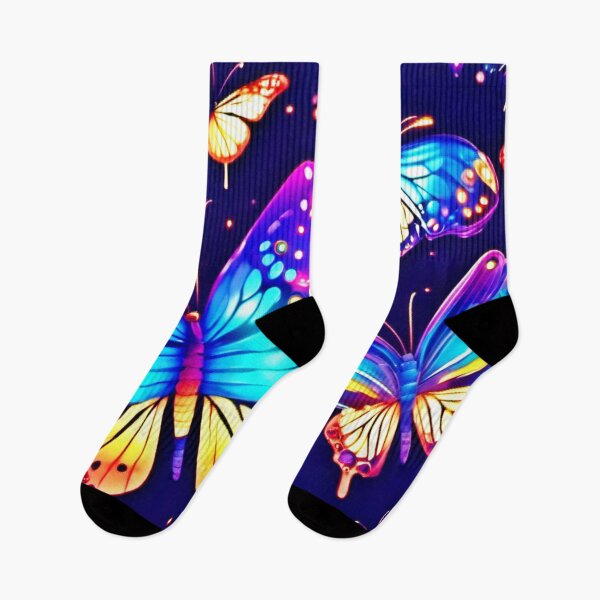 Item preview, Colorful Butterfly Scene designed and sold by Health And Fitness Posts e-Store.