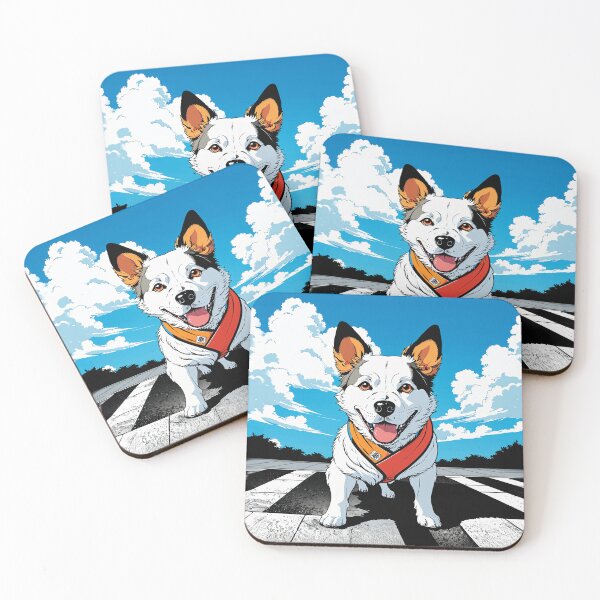 Item preview, The image portrays a vibrant illustration featuring a fluffy dog. designed and sold by yeekazar.