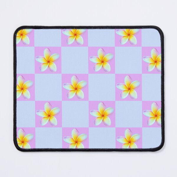 Item preview, Plumeria Checkered Pattern designed and sold by Vanessa Priest.