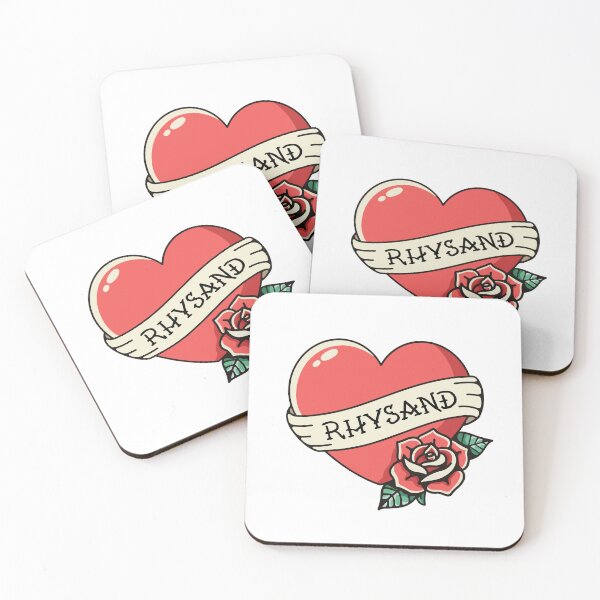 Item preview, Bat Boy Tattoo Heart With Rose Flower designed and sold by AlliMarieArt.