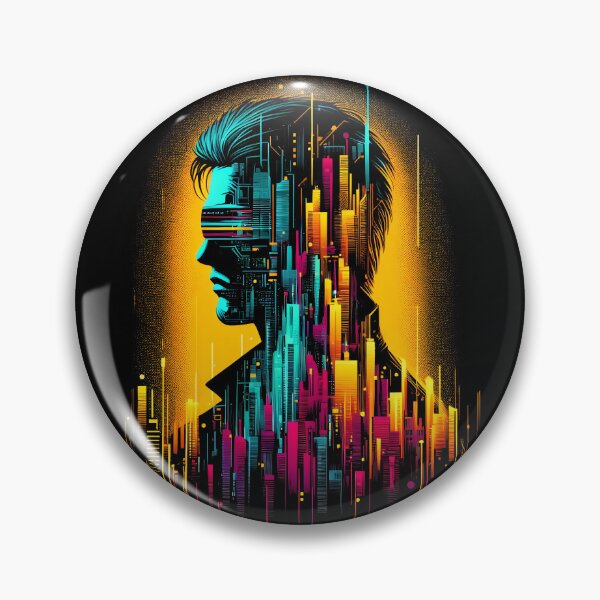 Item preview, Cyberpunk Man - Double Exposure designed and sold by Bomba Visual.