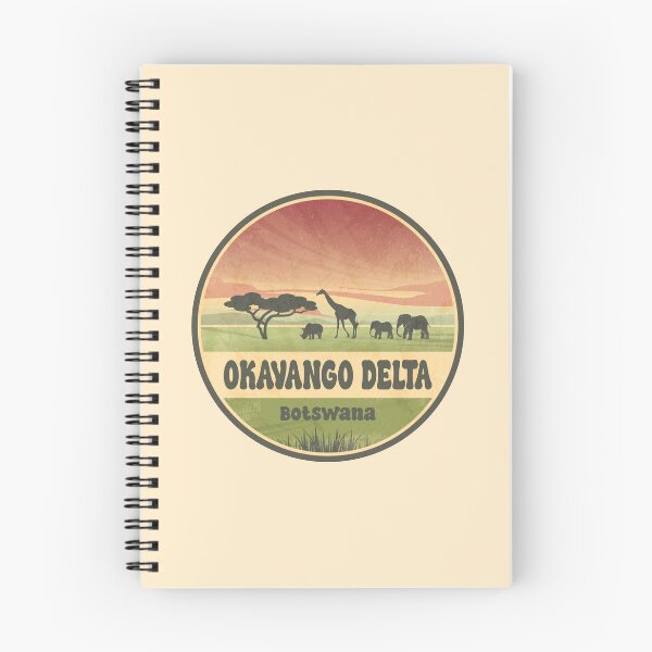 Item preview, Okavango Delta Botswana Vintage Safari Graphic designed and sold by CynthiaGraphics.