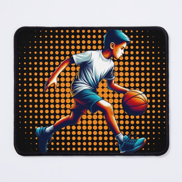 Item preview, Youth Basketball Player in Action Illustration designed and sold by ImagineCorner.