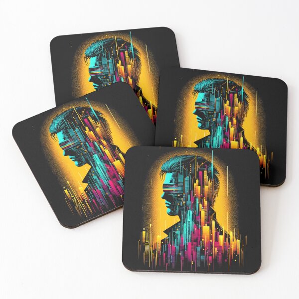 Item preview, Cyberpunk Man - Double Exposure designed and sold by Bomba Visual.