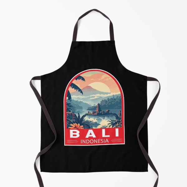 Item preview, Bali Indonesia Travel Art Emblem designed and sold by KrisSidDesigns.