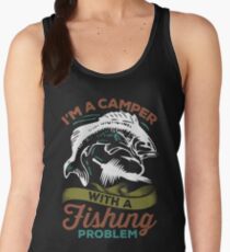 Funny Camping And Fishing Fishermen T Shirt Women's Tank Top