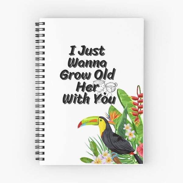 Item preview, "I wanna grow old with you",Wildlife pattern T-shirts, cute pattern T-shirts, nature pattern T-shirts designed and sold by MissCirce1993.