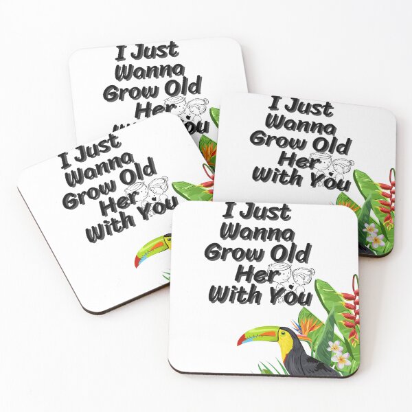 Item preview, "I wanna grow old with you",Wildlife pattern T-shirts, cute pattern T-shirts, nature pattern T-shirts designed and sold by MissCirce1993.
