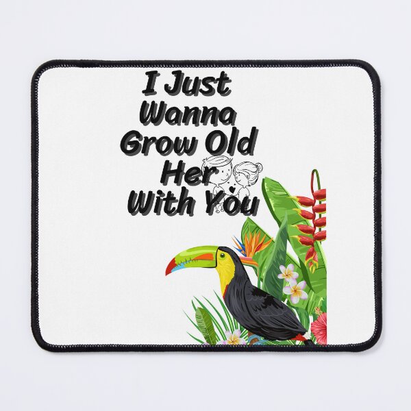 Item preview, "I wanna grow old with you",Wildlife pattern T-shirts, cute pattern T-shirts, nature pattern T-shirts designed and sold by MissCirce1993.