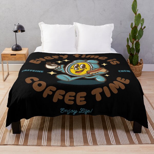 Item preview, Every Time is Coffee Time / Coffee Lover Print designed and sold by Thehatinthecat.