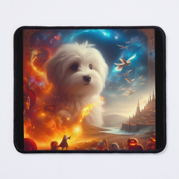Item preview, Portrait of Maltese Majesty designed and sold by PawspectCreate.