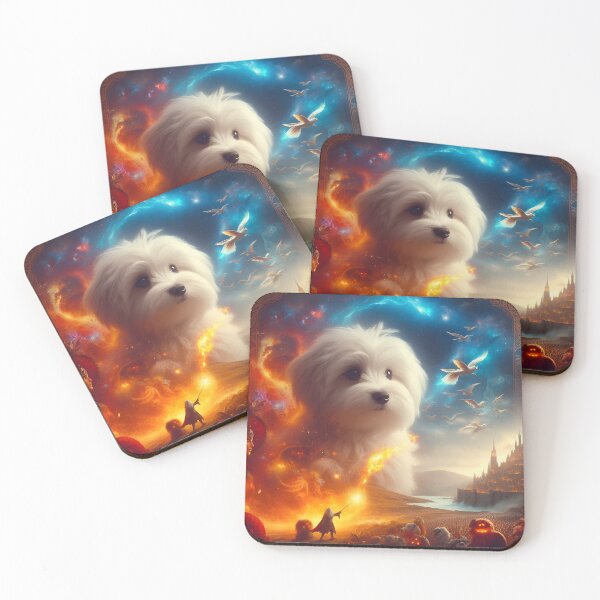 Item preview, Portrait of Maltese Majesty designed and sold by PawspectCreate.
