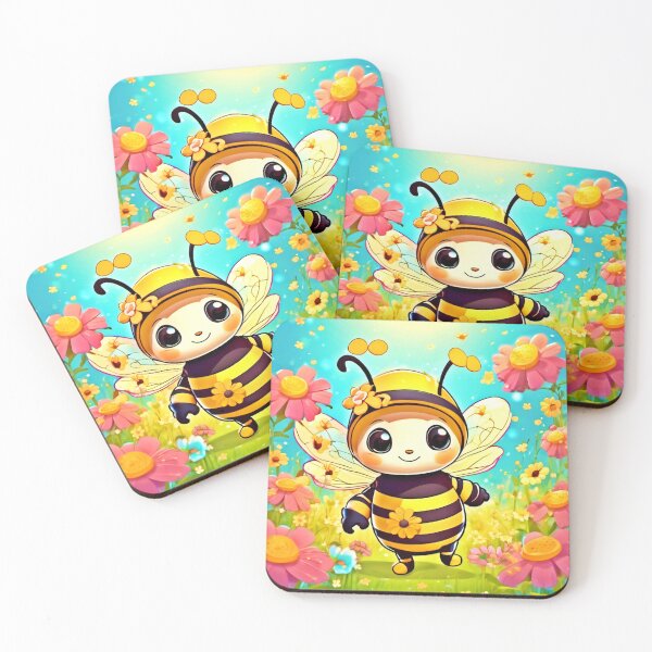 Item preview, Adorable Bee in Flower Dress designed and sold by Health And Fitness Posts e-Store.