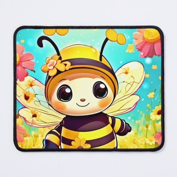 Item preview, Adorable Bee in Flower Dress designed and sold by Health And Fitness Posts e-Store.