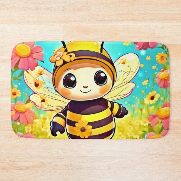 Item preview, Adorable Bee in Flower Dress designed and sold by Health And Fitness Posts e-Store.