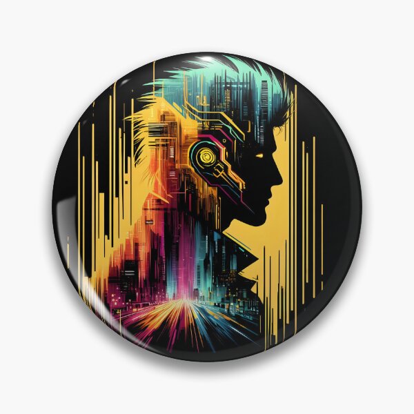 Item preview, Cyberpunk Man - Double Exposure designed and sold by Bomba Visual.