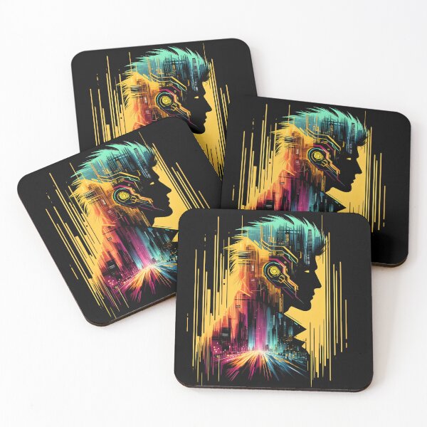 Item preview, Cyberpunk Man - Double Exposure designed and sold by Bomba Visual.