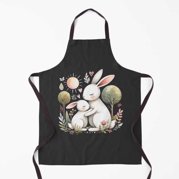 Item preview, watercolor cute rabbits designed and sold by YuliaHulia.