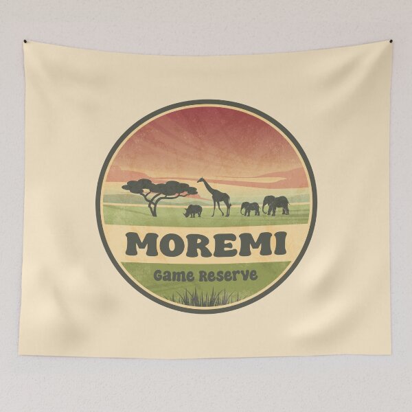 Item preview, Moremi Game Reserve Botswana Vintage Safari Graphic designed and sold by CynthiaGraphics.