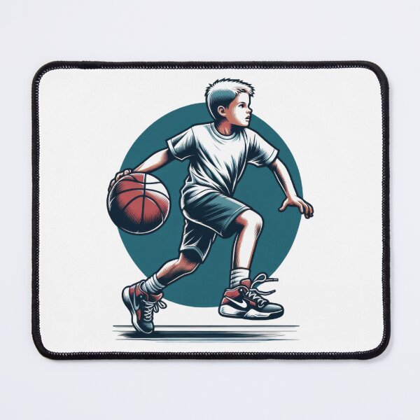 Item preview, Youth Basketball Player in Action Illustration designed and sold by ImagineCorner.