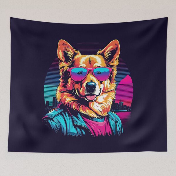 Item preview, Chic canine because fashion is a state of mind, even for our furry friends. designed and sold by Pulsant  Paintings.