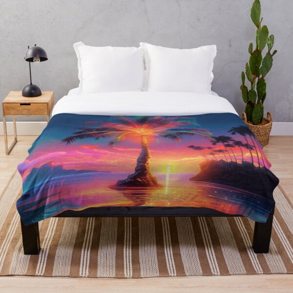 Item preview, Neon Dusk | Palm Silhouette designed and sold by FairX.