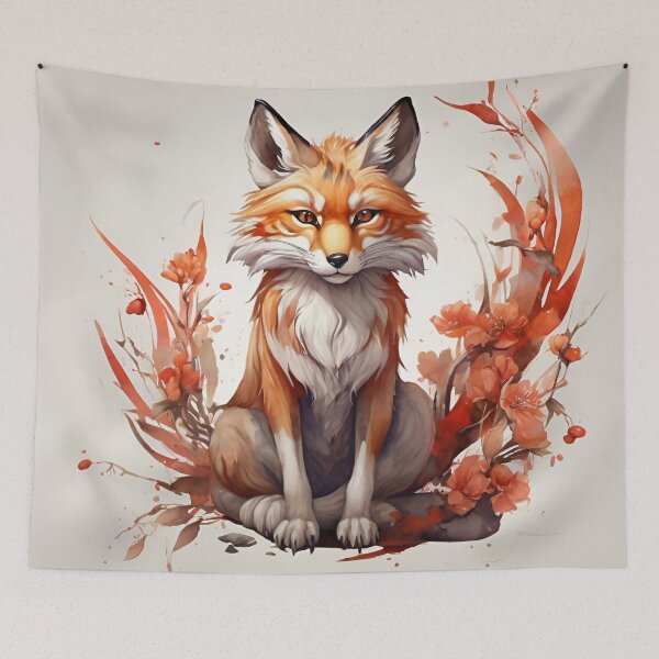Item preview, Beautiful Fox Drawing designed and sold by PolygonPinnacle.