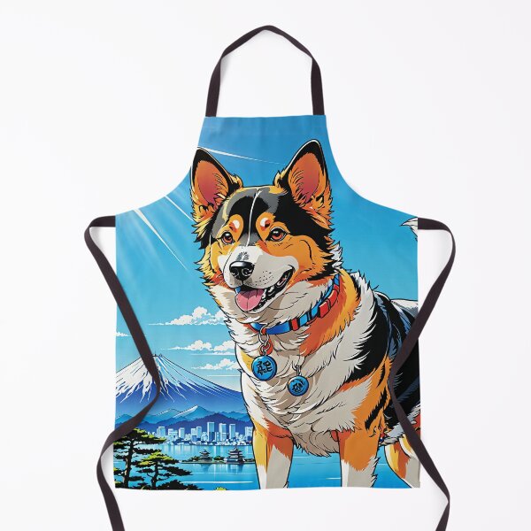 Item preview, The image portrays a vibrant illustration featuring a fluffy dog. designed and sold by yeekazar.