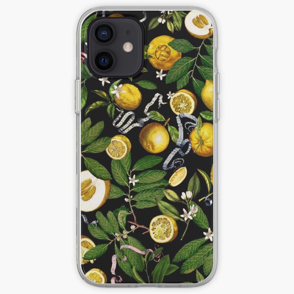Lemon Tree - Black iPhone Soft Case