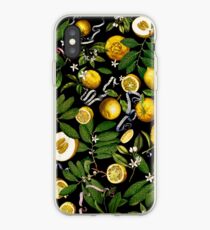 Zitronenbaum - Schwarz iPhone-Hülle & Cover
