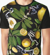 Zitronenbaum - Schwarz Grafik T-Shirt