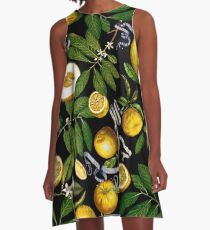 Lemon Tree - Black A-Line Dress