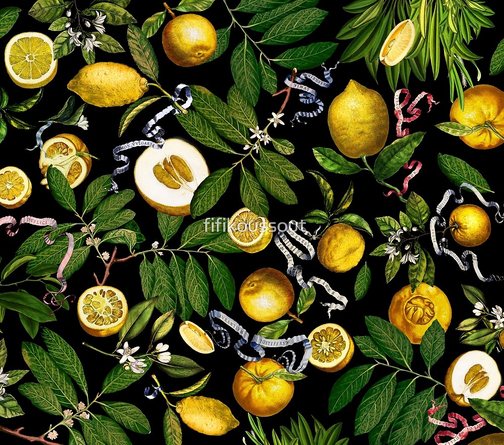 "Lemon Tree - Black" by fifikoussout | Redbubble