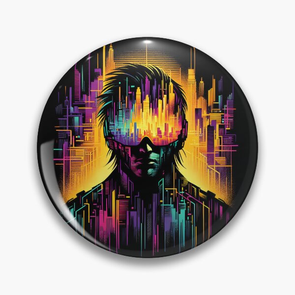 Artikelvorschau, Cyberpunk-Mann - Vektorkunst entworfen und verkauft von Bomba Visual.