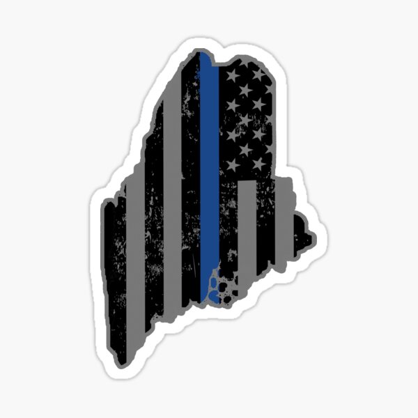 Artikel-Vorschau von Maine Polizei & Strafverfolgung Thin Blue Line, designt und verkauft von shoppzee.